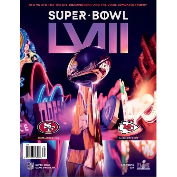 Super Bowl LVIII 58 Official National Game Program Chiefs vs 49ers - Picture 1 of 4